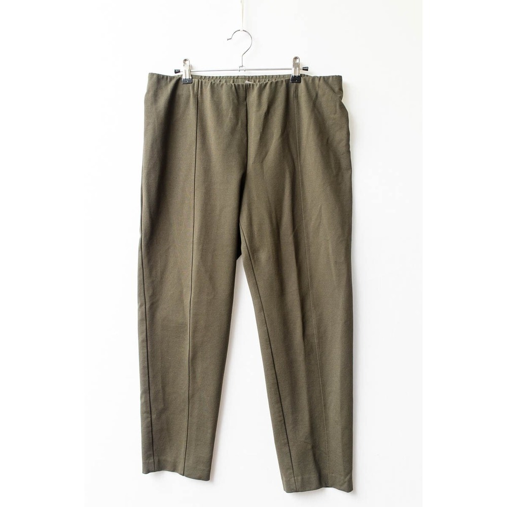 J. Jill Stretch L Petite Green elastic waist pants casual office basic